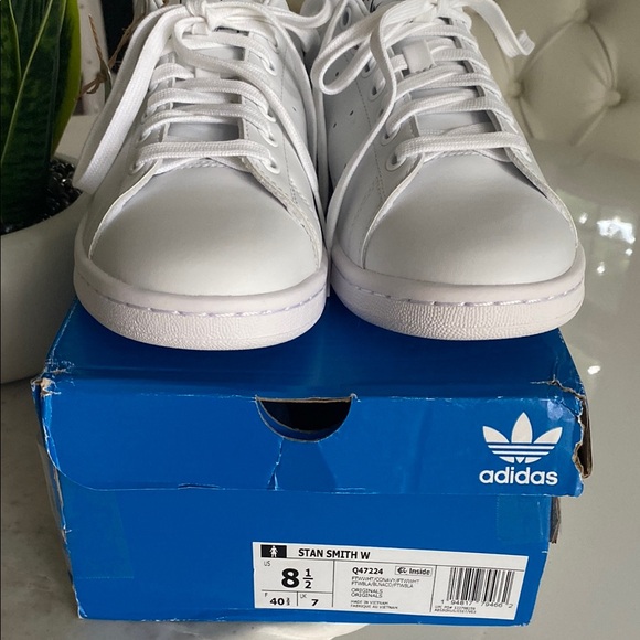 😍Adidas Originals Stan Smith Sneakers 👟 White/Collegiate Navy - 8.5 - Picture 9 of 9